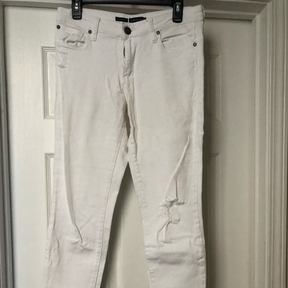 See Thru Soul Lily Skinny in White